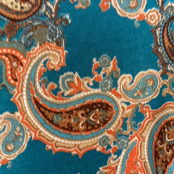 Ruby Rd. Paisley print pullover top with stretch size 2X - Picture 10 of 17